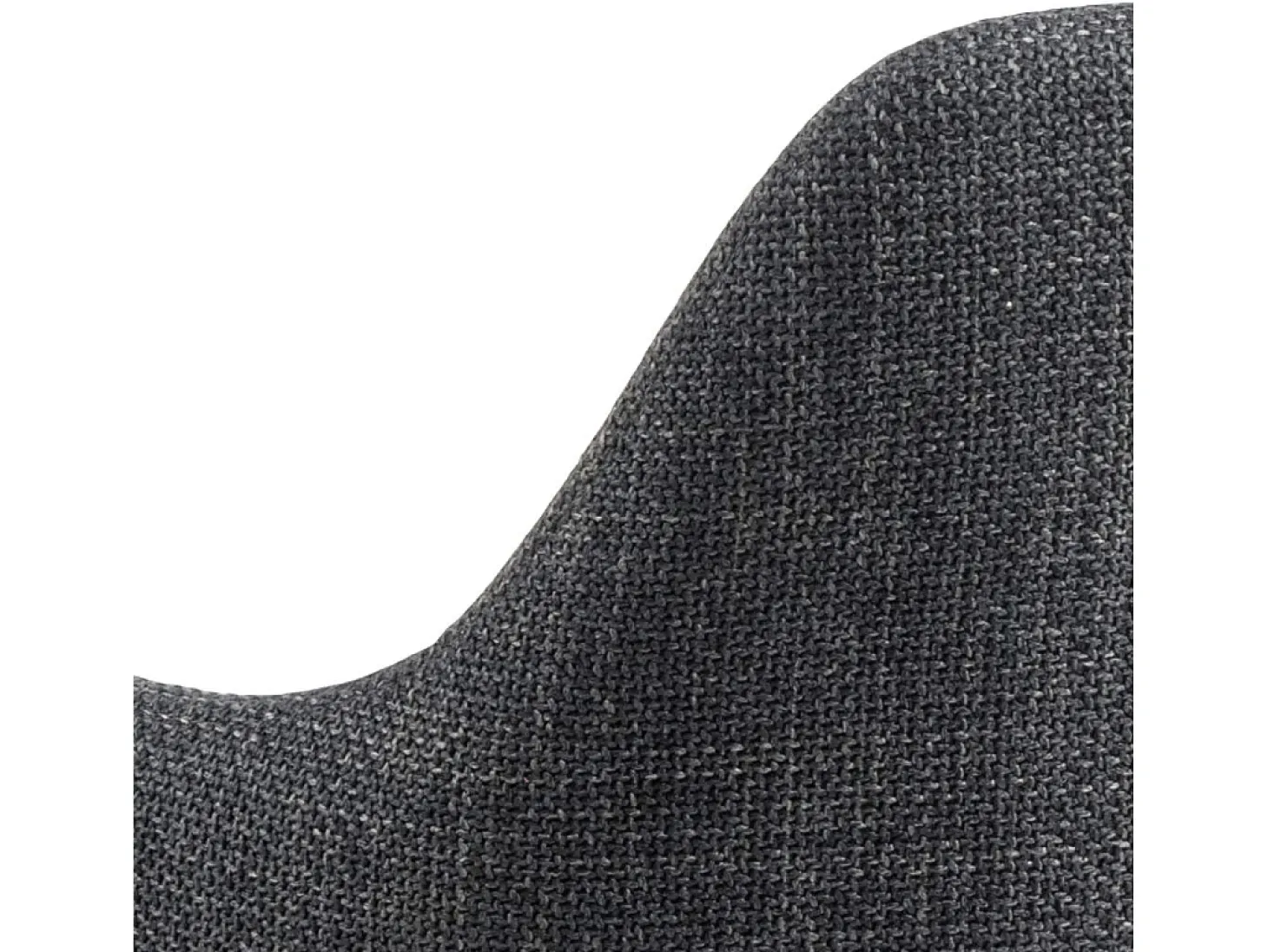 Silla de comedor Ilsa con reposabrazos color gris.