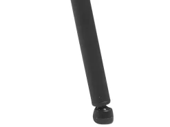 Silla de comedor Lisa con reposabrazos color negro.