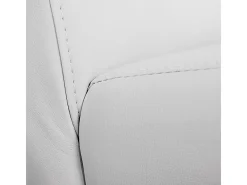 Silla de comedor Littau, blanco mate, patas oscuras