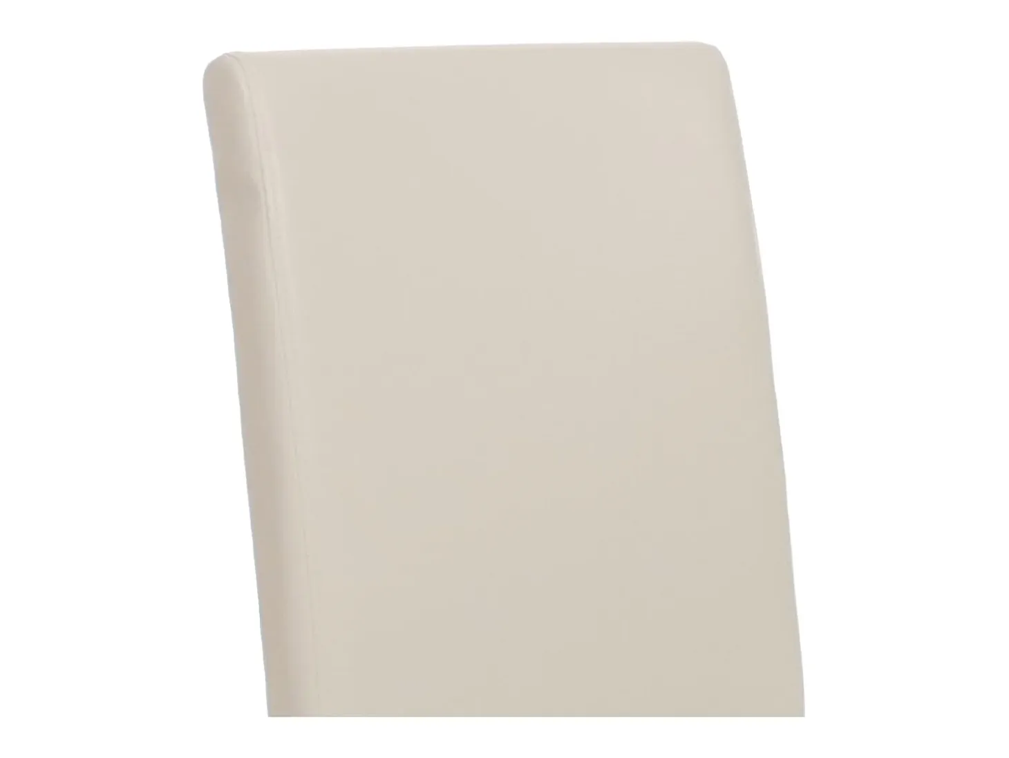 Silla de comedor Littau, blanca, patas oscuras