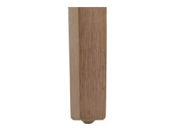 Silla de comedor Littau bouclé (lote de 2), crema, patas color natural