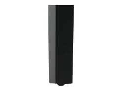 Silla de comedor Littau Cord (set de 4), gris oscuro, patas oscuras