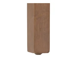 Silla de comedor Littau de chenilla (set de 4), amarillo, patas color natural