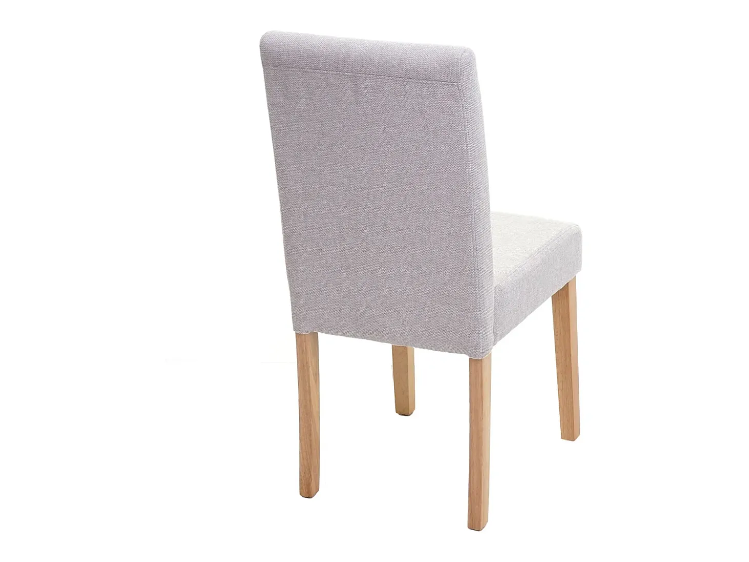 Silla de comedor Littau (juego de 6), textil, crema-beige, patas claras