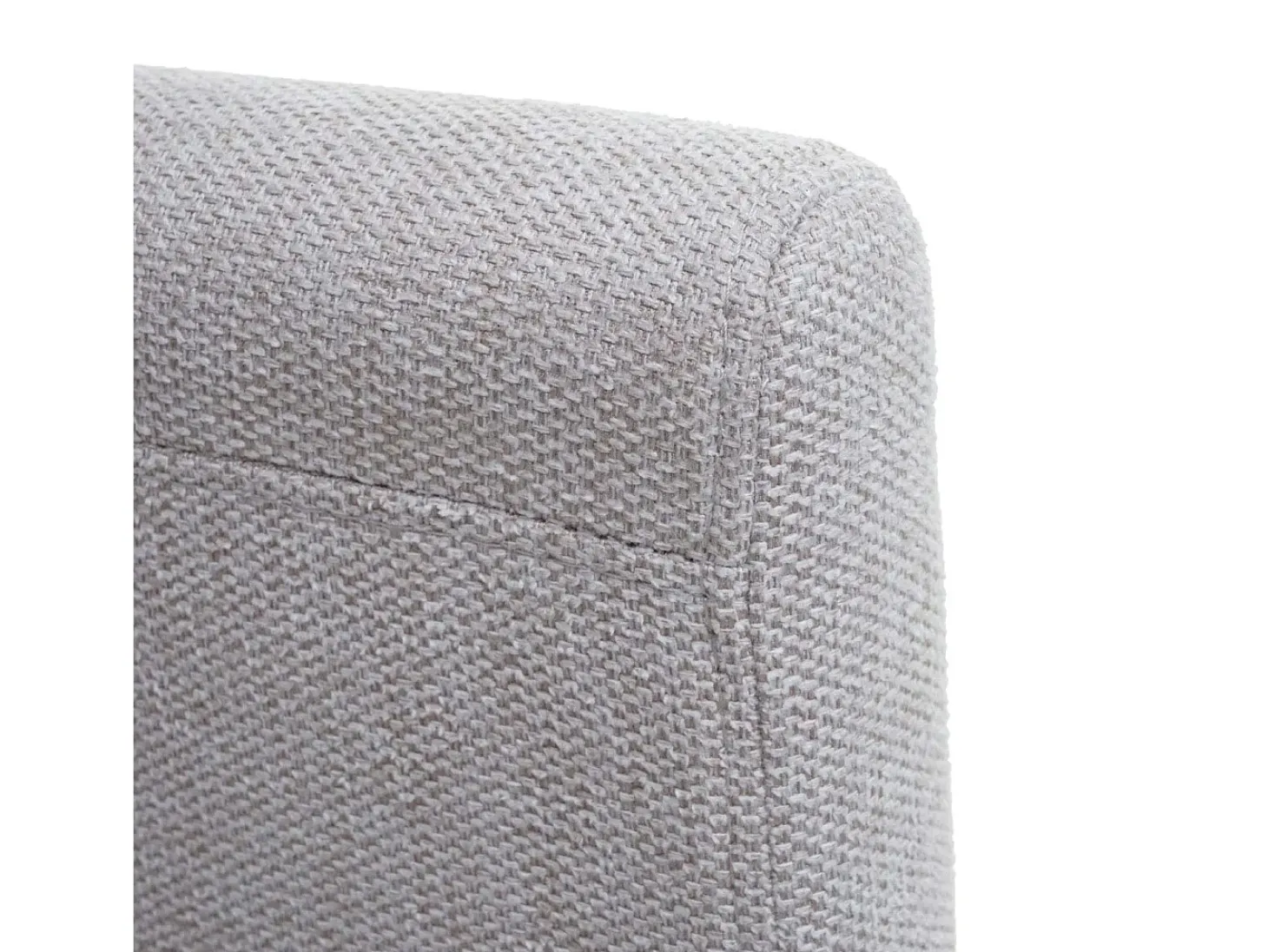 Silla de comedor Littau (juego de 6), textil, crema-beige, patas oscuras