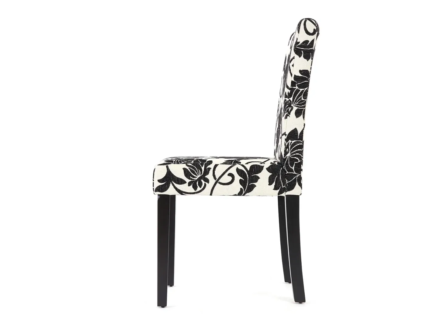 Silla de comedor Littau (set de 2), textil, jacquard, patas oscuras