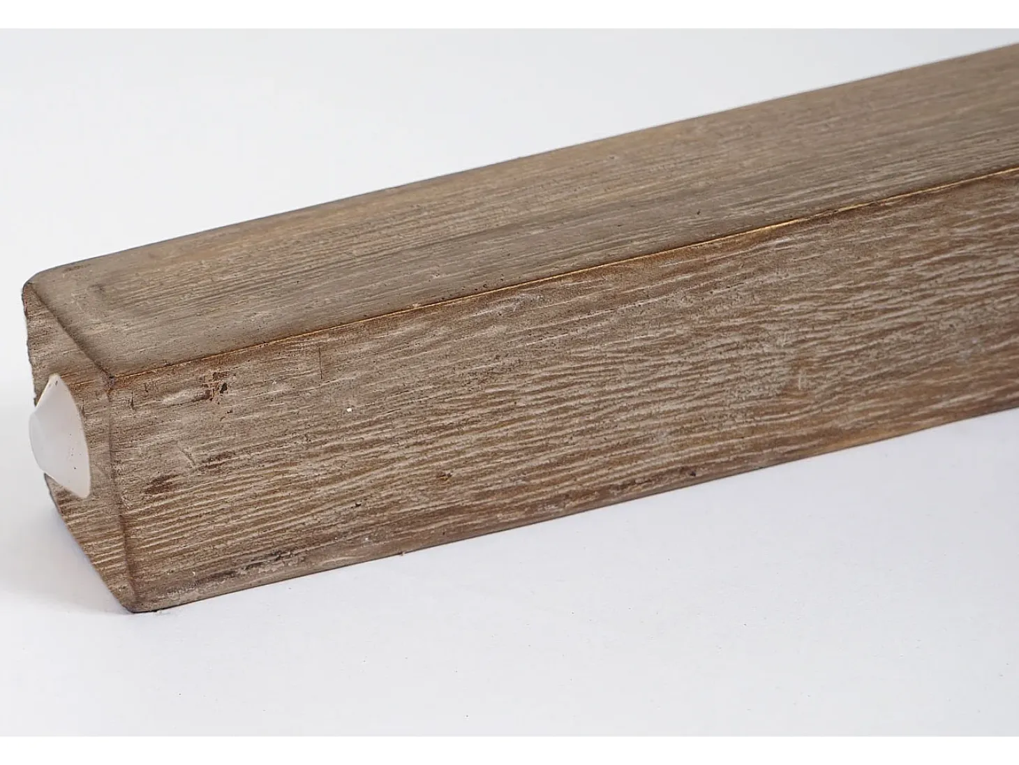 Silla de comedor Littau Schrift (juego de 6), Tejido con inscripción, color crema, estructura de las patas: roble