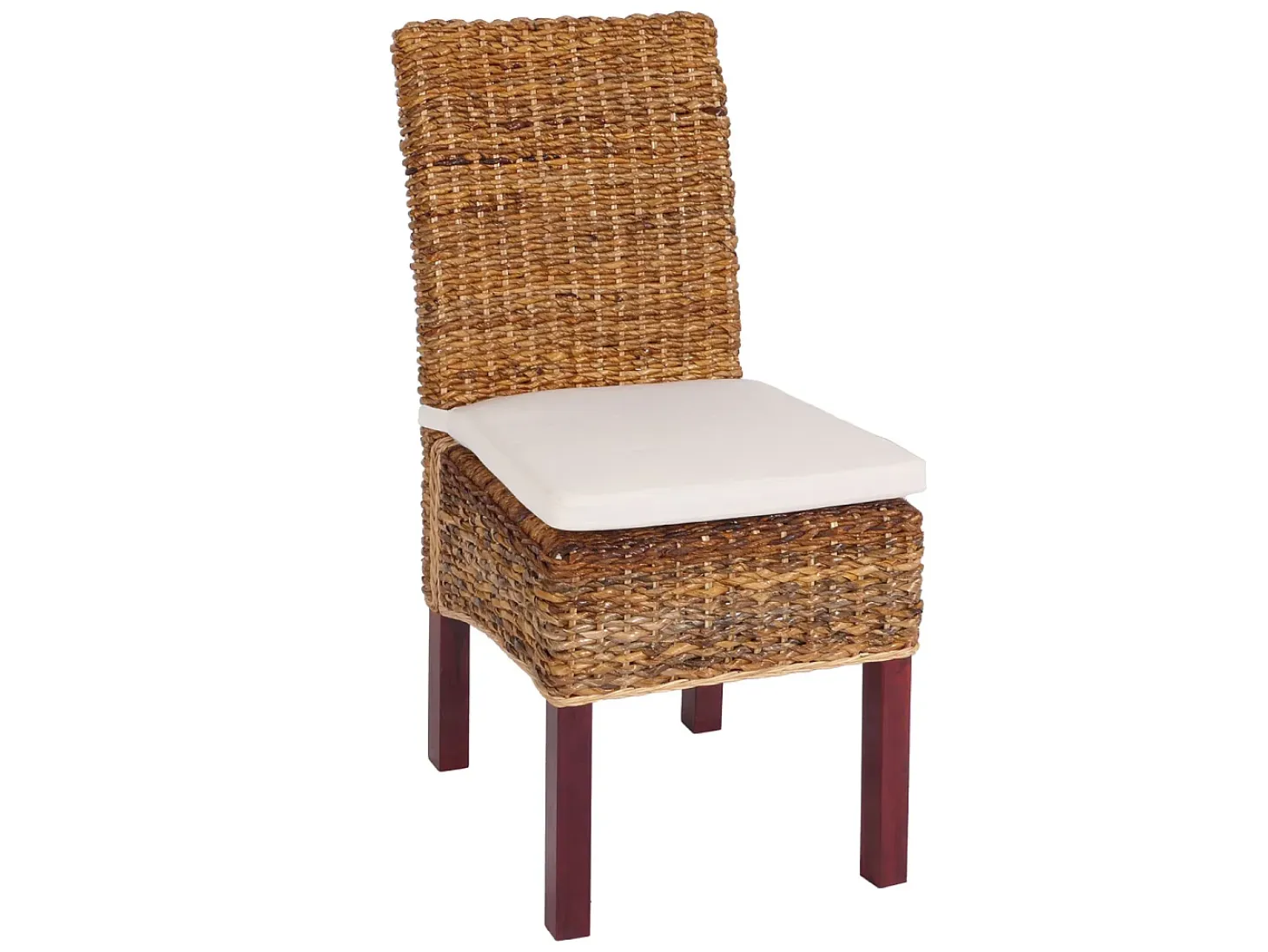 Silla de comedor Loiret (lote de 6), light, con cojín