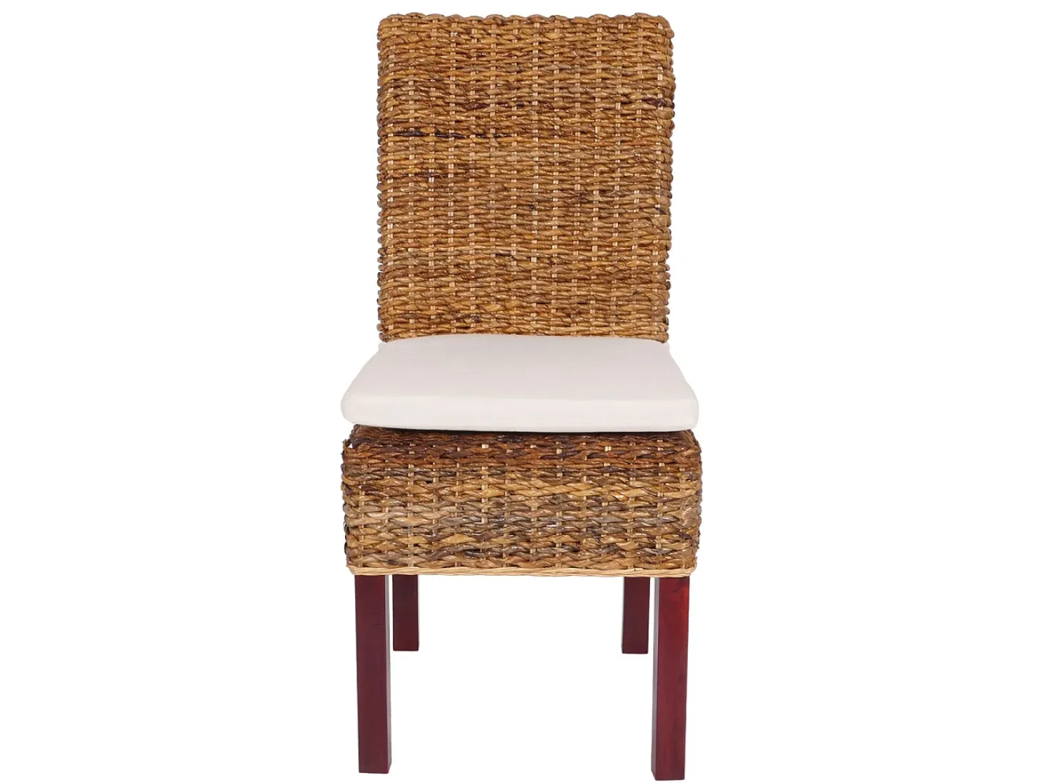 Silla de comedor Loiret (lote de 6), light, con cojín