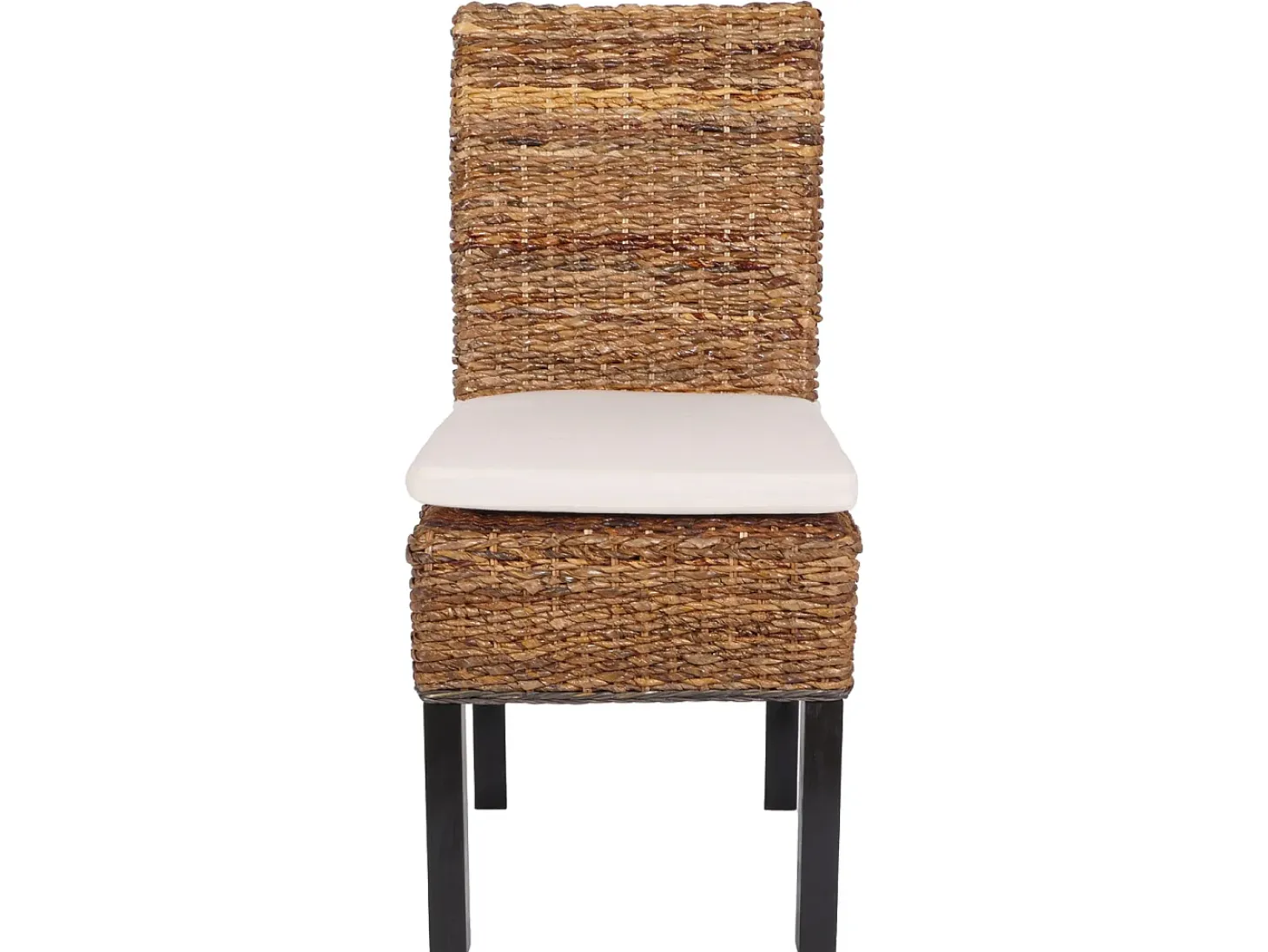 Silla de comedor Loiret (lote de 6), oscuro, con cojín