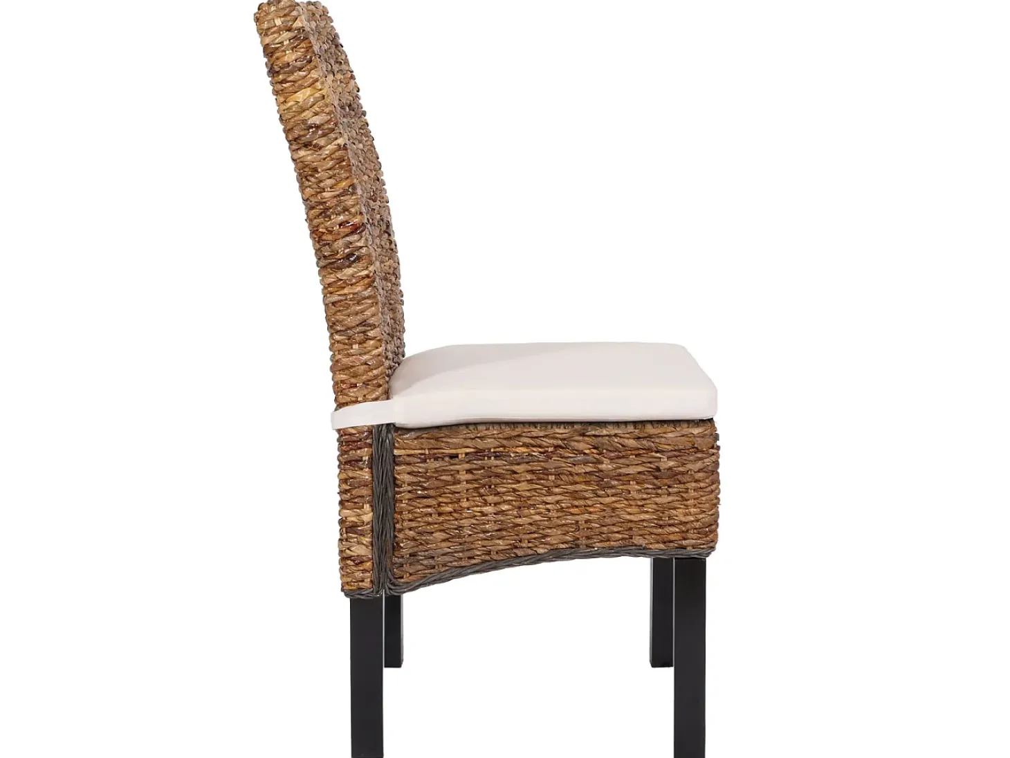 Silla de comedor Loiret (lote de 6), oscuro, con cojín