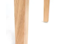 Silla de comedor M37 (juego de 6), piel sintética mate, color crema, patas claras