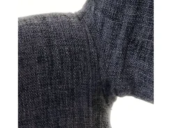 Silla de comedor MCW-A50 II, textil, gris, patas oscuras