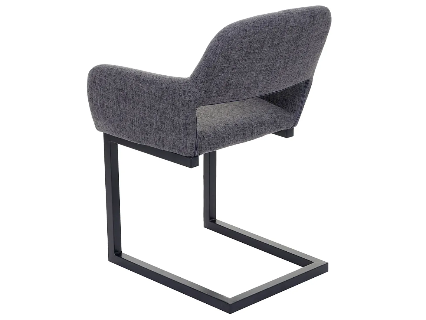 Silla de comedor MCW-A50 II, tela, gris