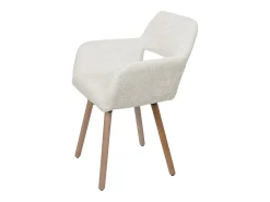 Silla de comedor MCW-A50 II (juego de 6), crema