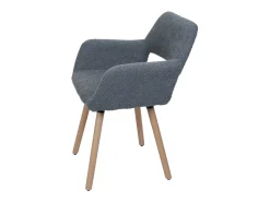 Silla de comedor MCW-A50 II (juego de 6), gris oscuro
