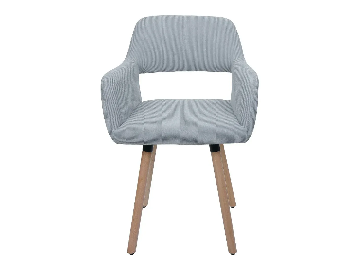 Silla de comedor MCW-A50 II, gris claro