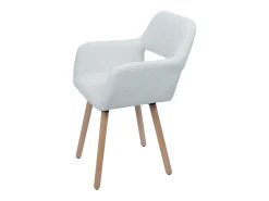 Silla de comedor MCW-A50 II, blanco crema