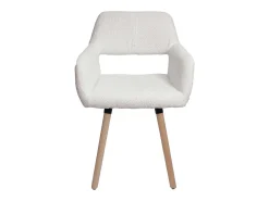 Silla de comedor MCW-A50 II, crema