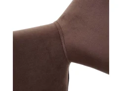 Silla de comedor MCW-A50 II, imitación cuero/tela, marrón claro, patas claras