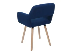 Silla de comedor MCW-A50 II (juego de 6), azul