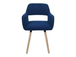 Silla de comedor MCW-A50 II (juego de 6), azul