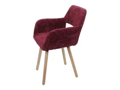 Silla de comedor MCW-A50 II (juego de 6), burdeos