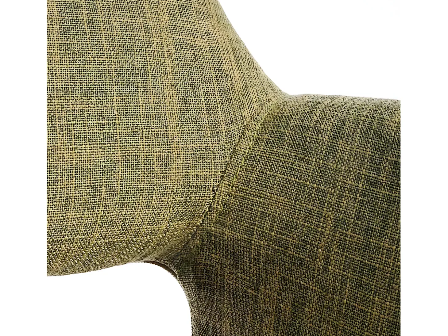 Silla de comedor MCW-A50 II (juego de 6), textil, verde claro, patas claras