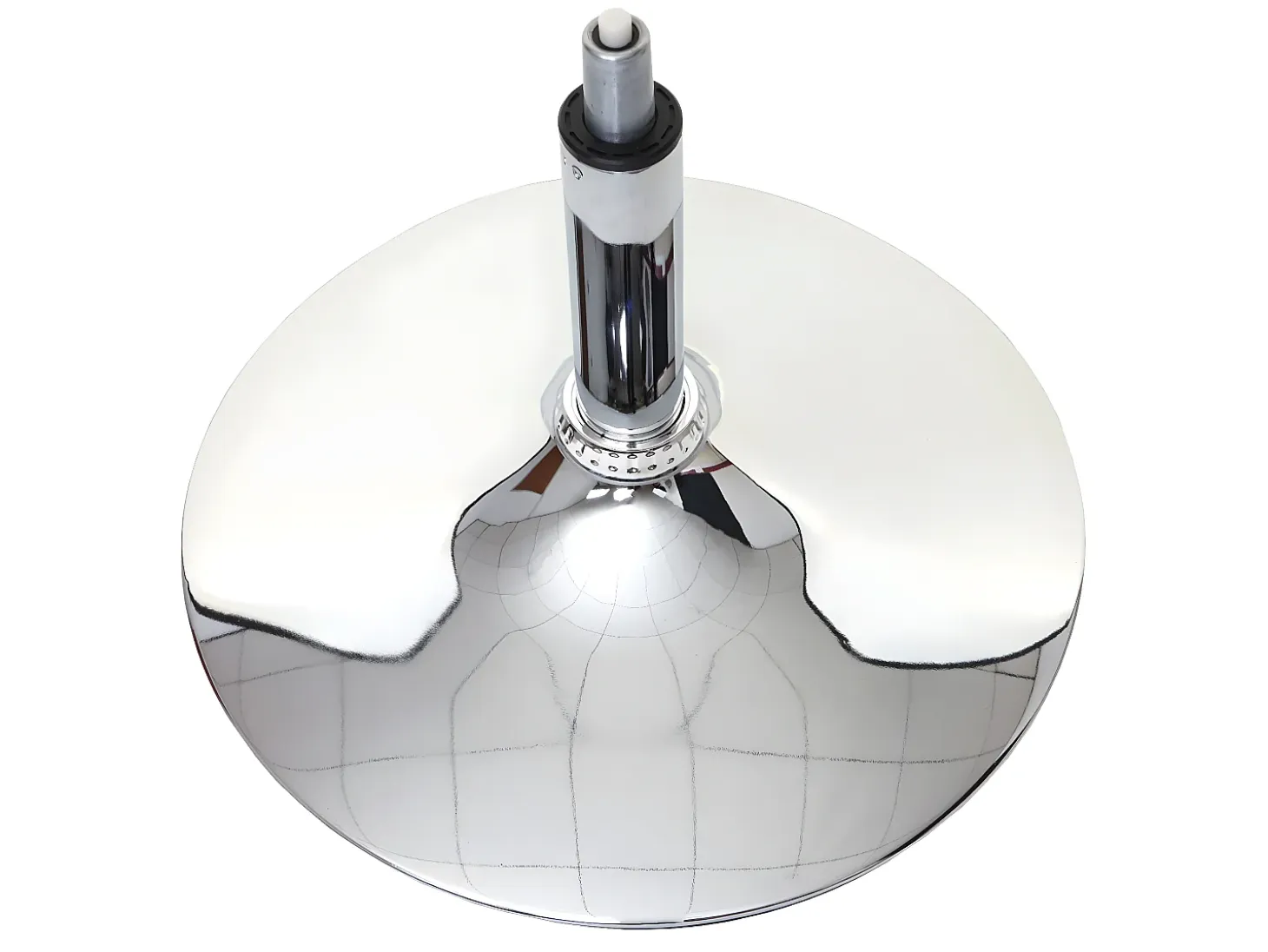 Silla de comedor MCW-A50 III (juego de 6), blanco, base cromada