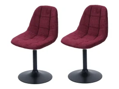 Silla de comedor MCW-A60 (juego de 2), burdeos