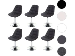 Silla de comedor MCW-A60 (juego de 6), polipiel marrón