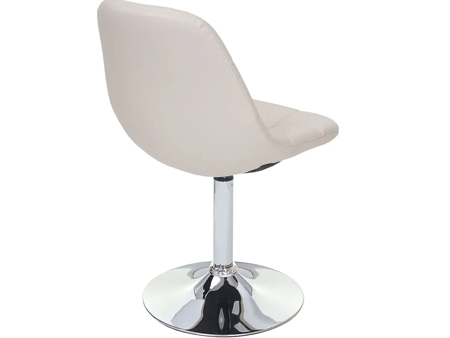Silla de comedor MCW-A60 (juego de 6), polipiel crema