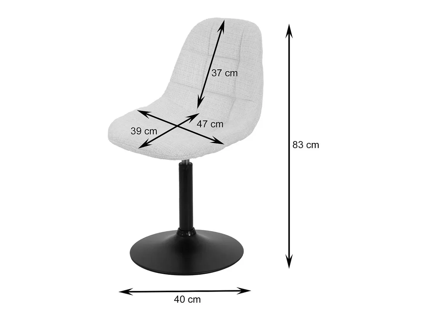 Silla de comedor MCW-A60 (set de 2), terracota