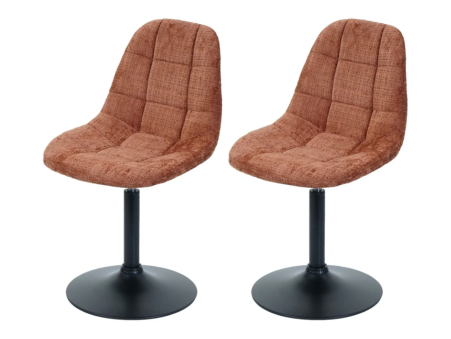 Silla de comedor MCW-A60 (set de 2), terracota