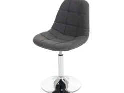 Silla de comedor MCW-A60 (set de 2), textil gris claro
