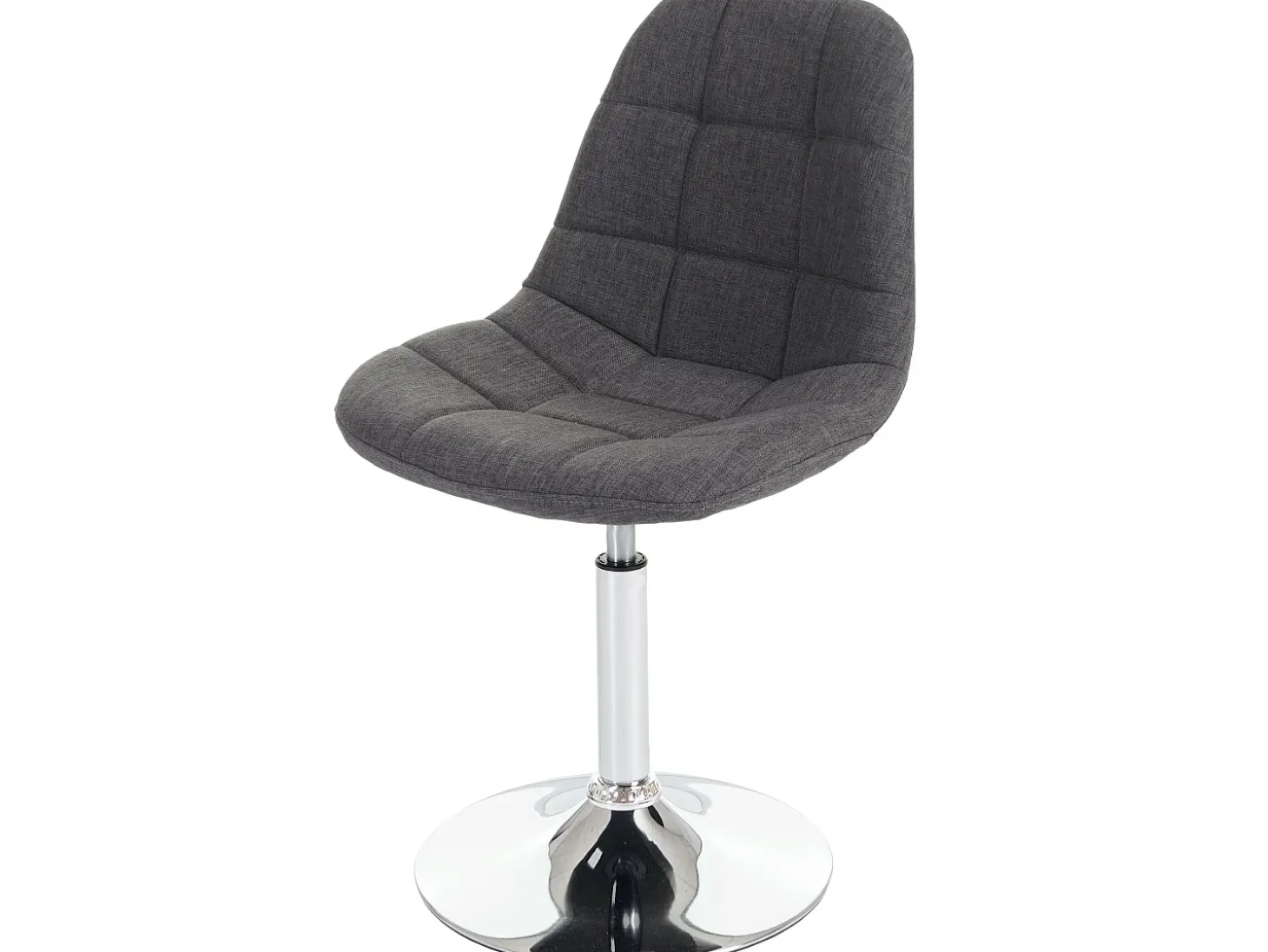 Silla de comedor MCW-A60 (set de 2), textil gris claro