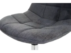 Silla de comedor MCW-A60 (set de 2), textil gris claro