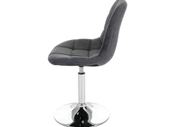 Silla de comedor MCW-A60 (set de 2), textil gris claro