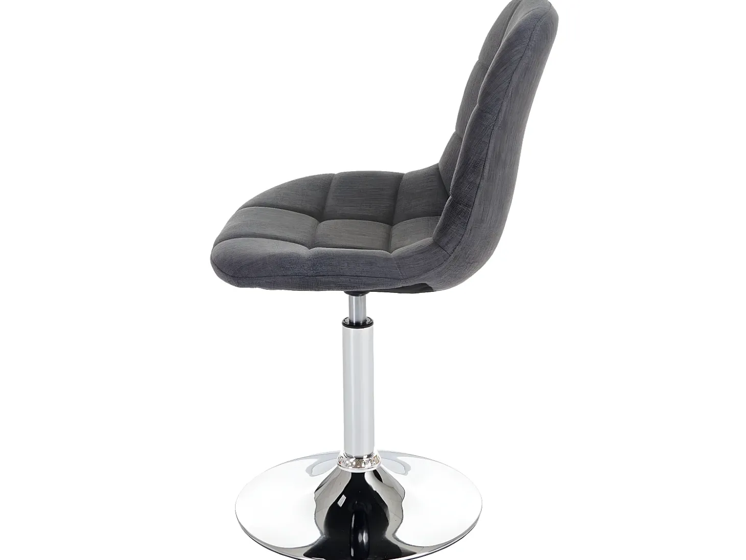 Silla de comedor MCW-A60 (set de 2), textil gris claro