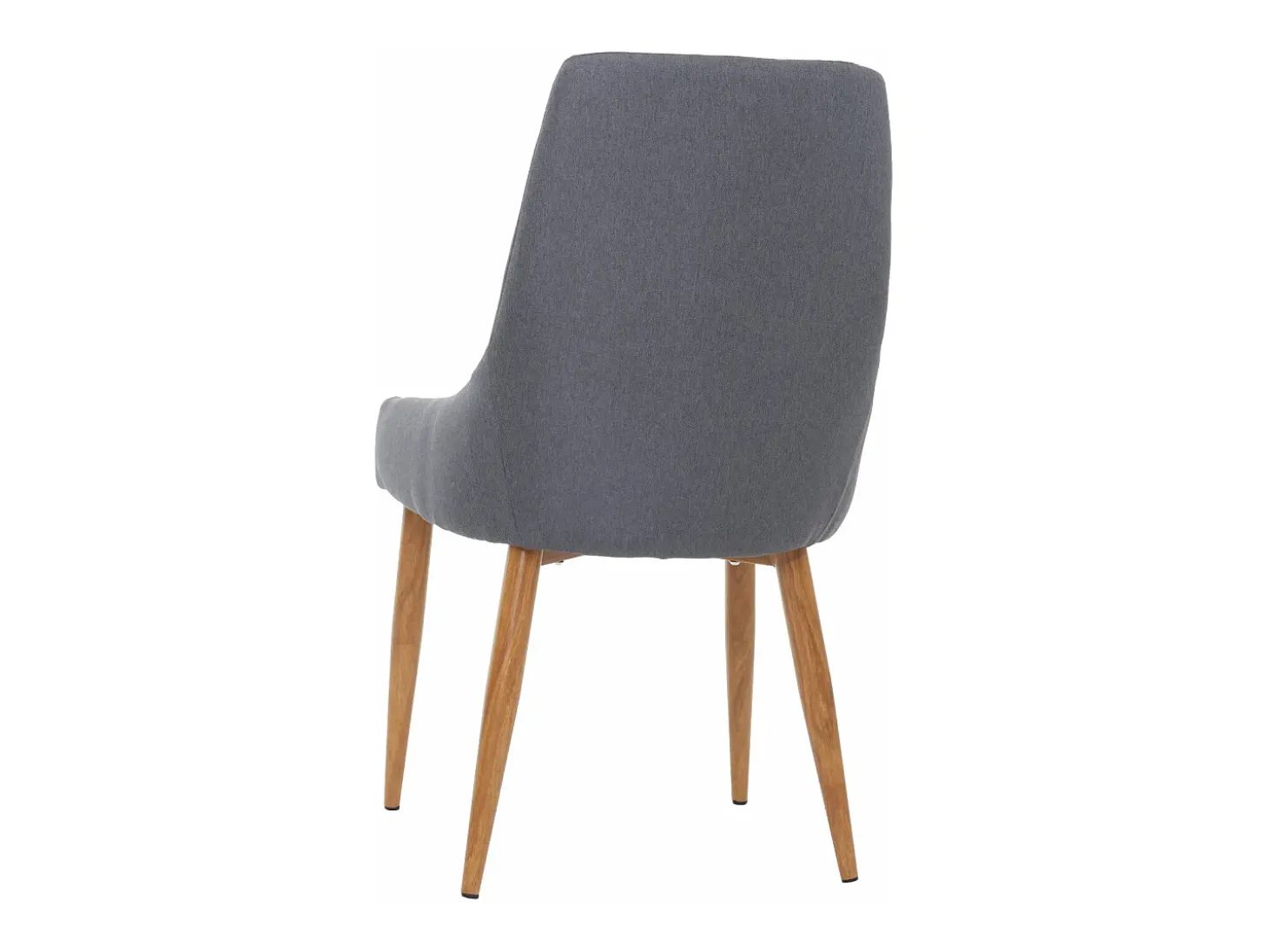 Silla de comedor MCW-B44 II (set de 2), tela/textil gris oscuro