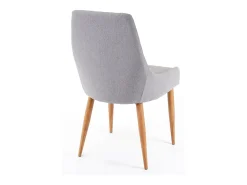 Silla de comedor MCW-B44 II (set de 2), tela/textil gris