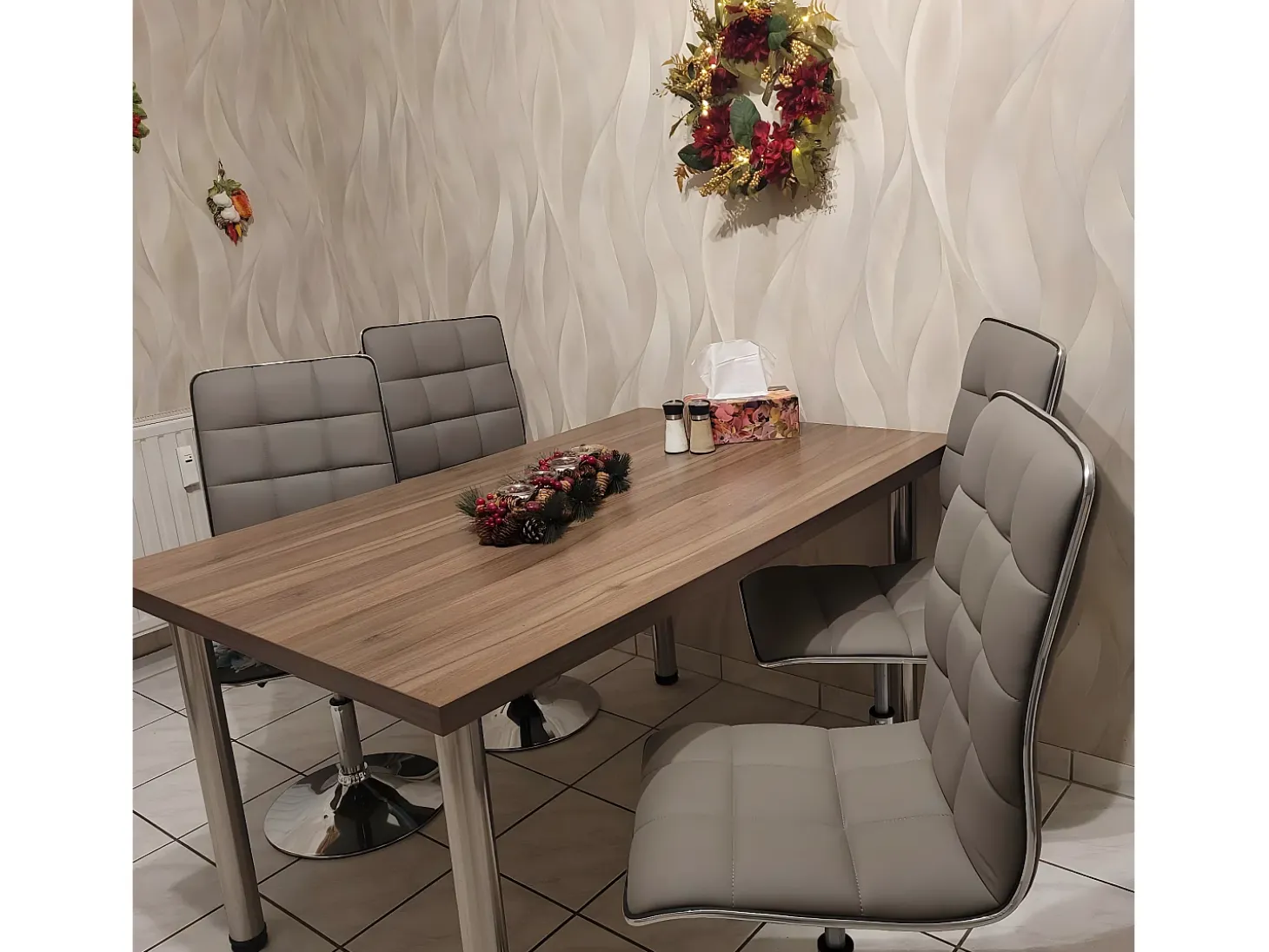 Silla de comedor MCW-C41 (juego de 2), rojo