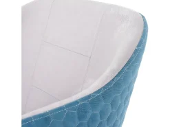 Silla de comedor MCW-D71, gris claro-turquesa