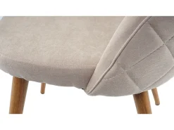 Silla de comedor MCW-D53 (juego de 4), beige
