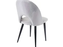 Silla de comedor MCW-D73 (juego de 4), gris