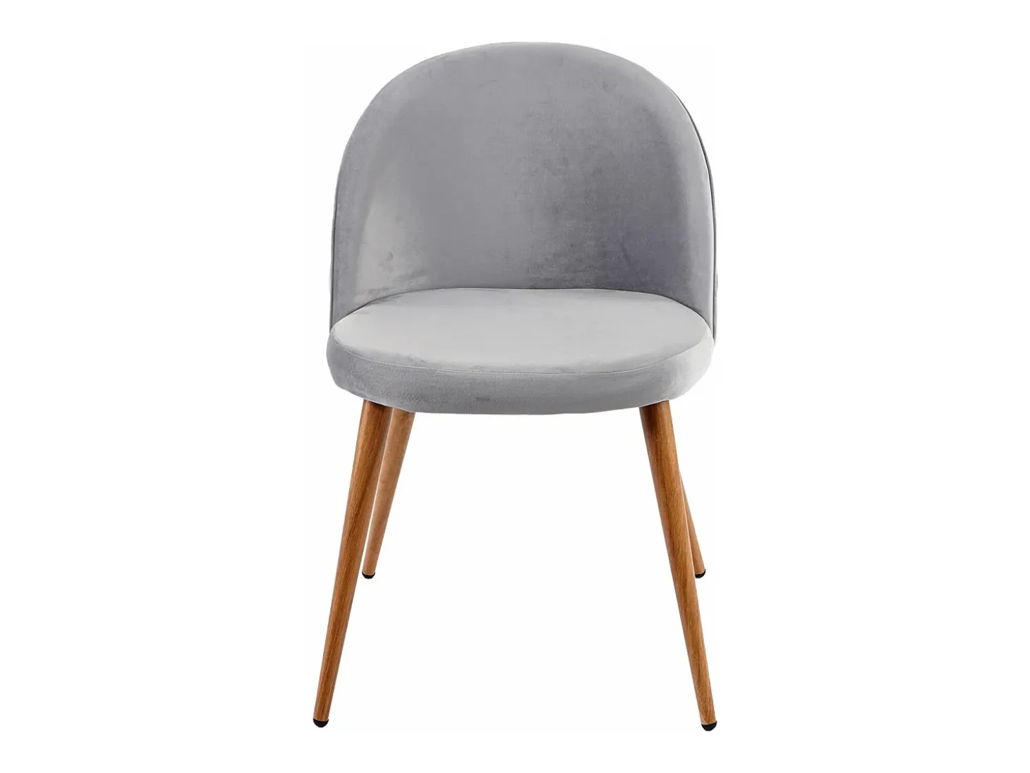 Silla de comedor MCW-D53 (set de 2), gris claro