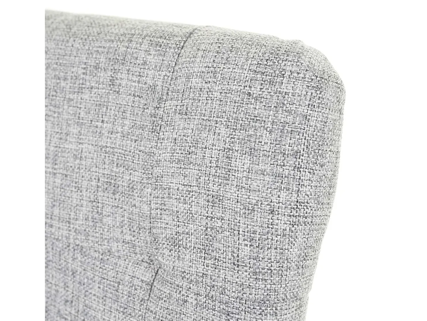 Silla de comedor MCW-E58 (juego de 6), tela/textil gris, patas claras