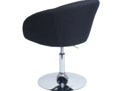 Silla de comedor MCW-F19 (juego de 6), tela/textil antracita