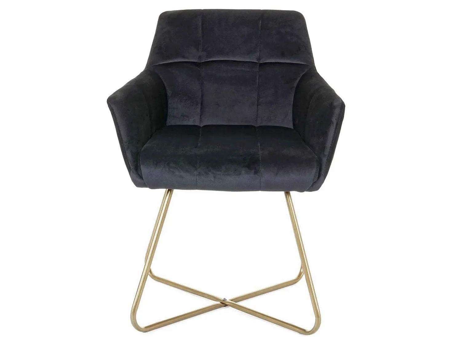 Silla de comedor MCW-F37 (juego de 6), negro