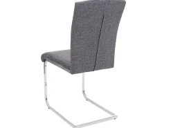 Silla de comedor MCW-F36 (juego de 2), tela/textil, gris